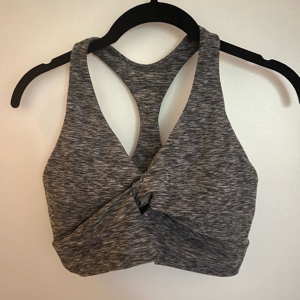 Victoria's Secret Heather Gray Twist Sports Bra